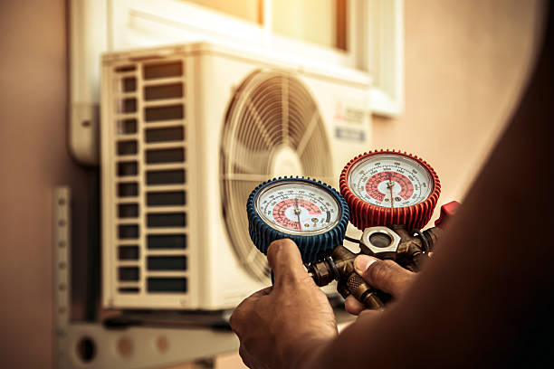 Professional Hvac technician working in Churchville, PA